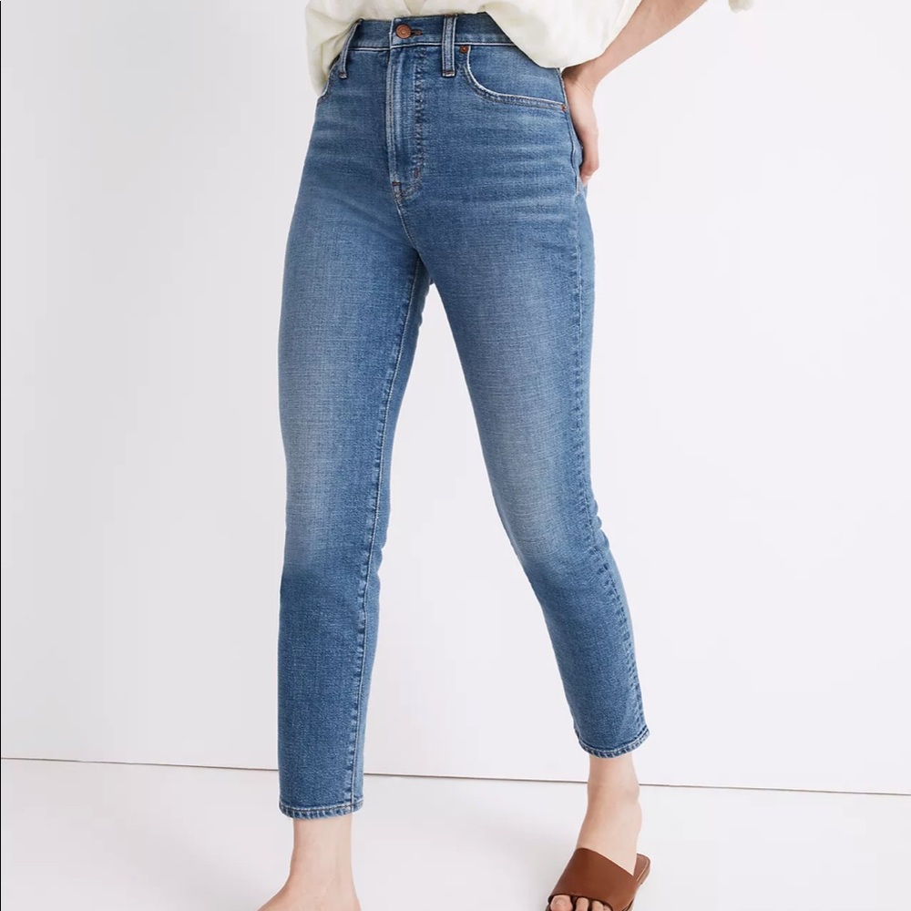 Madewell The Perfect Vintage Crop Jean in Sandford Wash Sz 26
